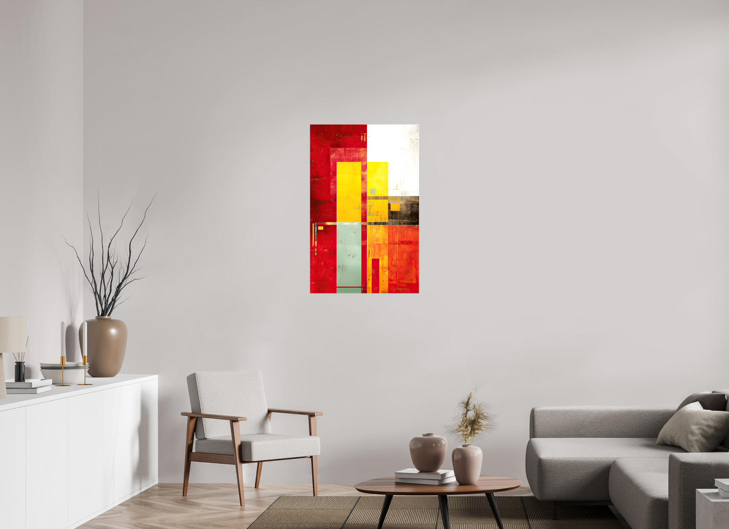24 x 37.4″, Glossy Canvas Modern Rectangle