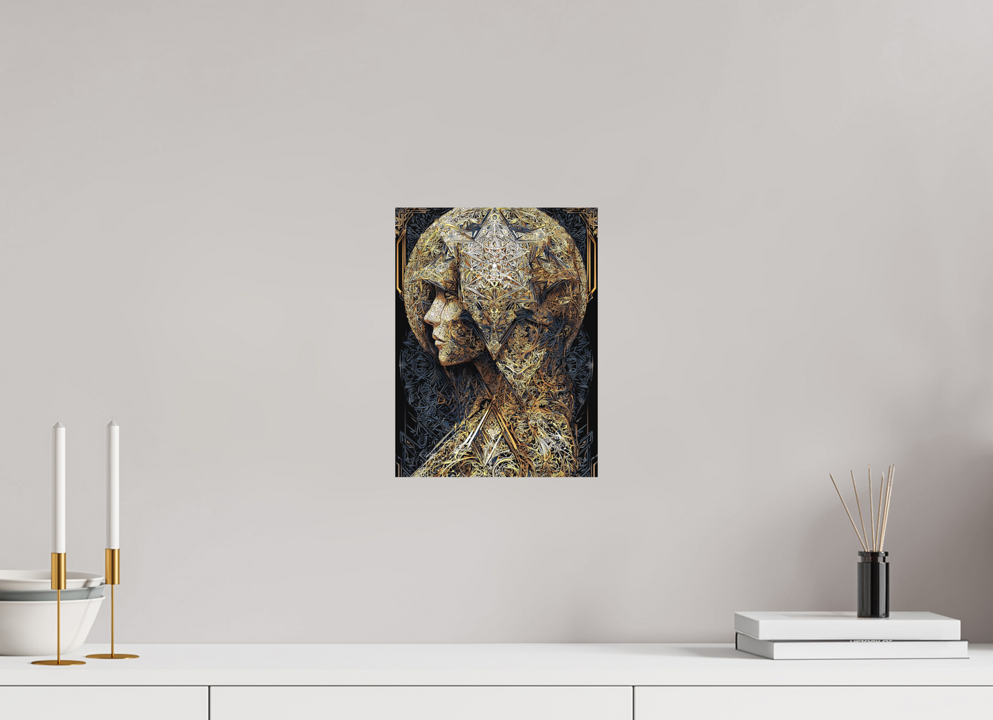 9 x 12″, Photo Print on Aluminum Backing Art Deco Woman