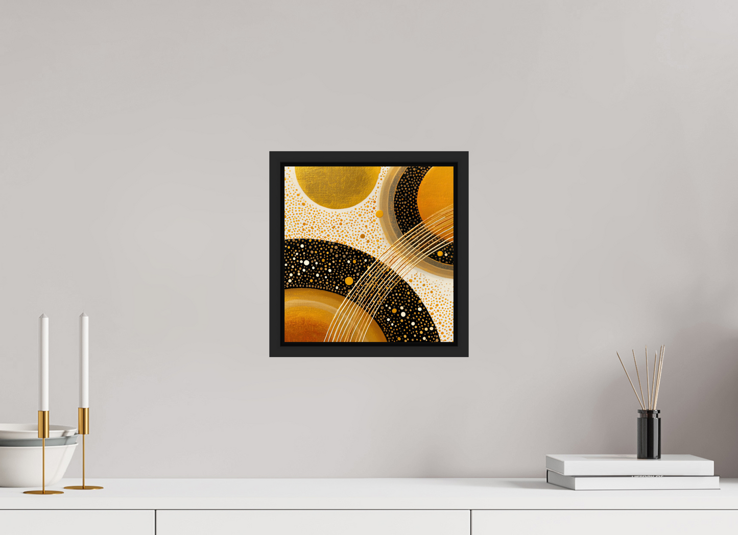 10 x 10.4″, Fine Art Print on Aluminum Dibond with Boarder Gold Embryo