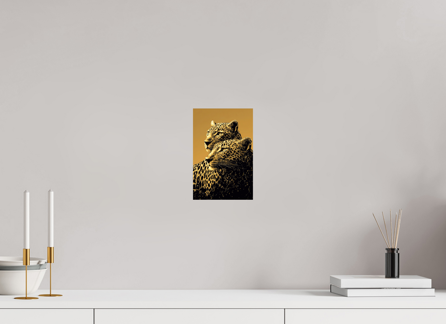 6 x 9.1″, Fine Art Print On Aluminum Dibond Desert Cheetahs