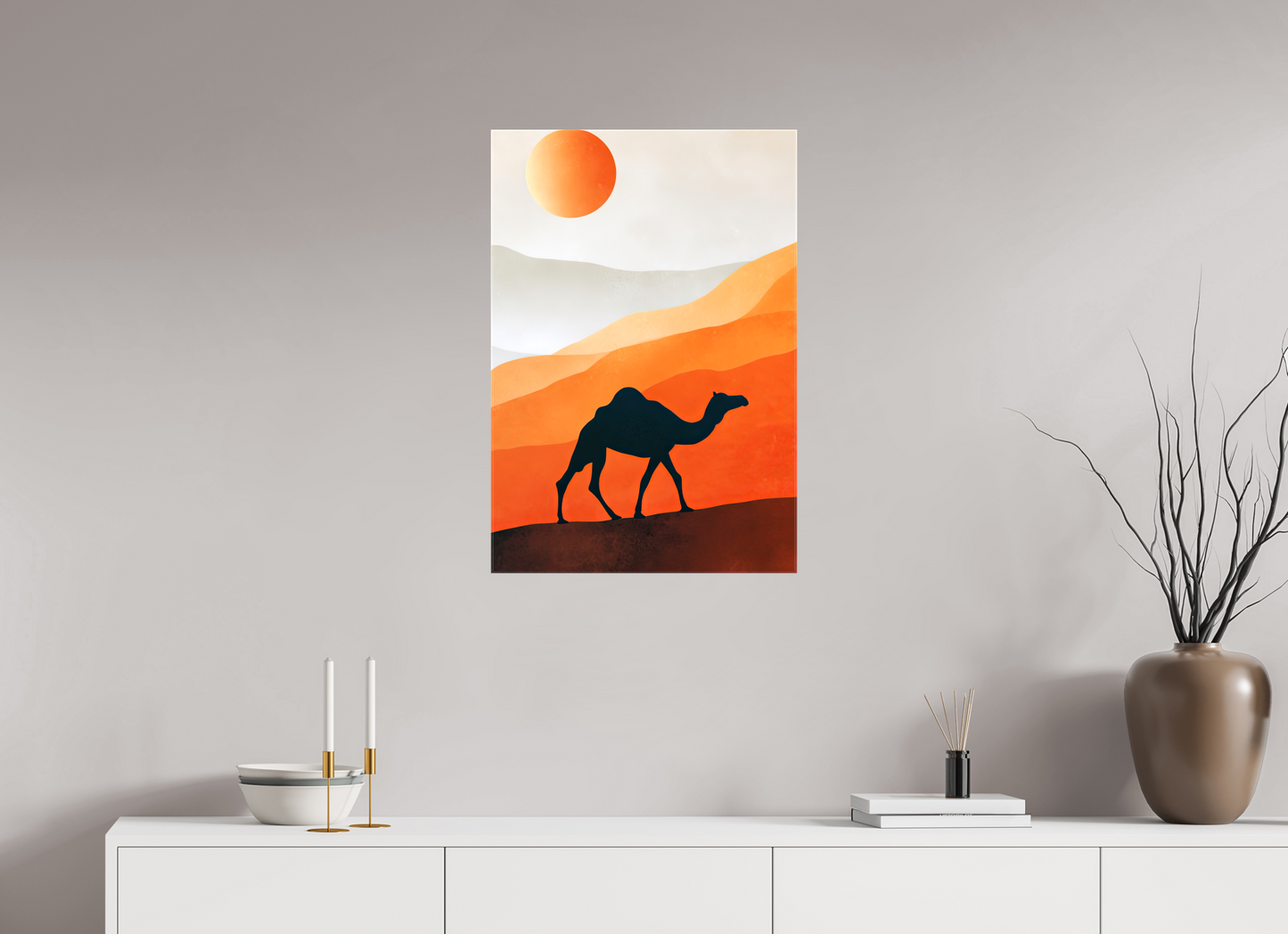 20 x 29.1″, Glossy Canvas Camel