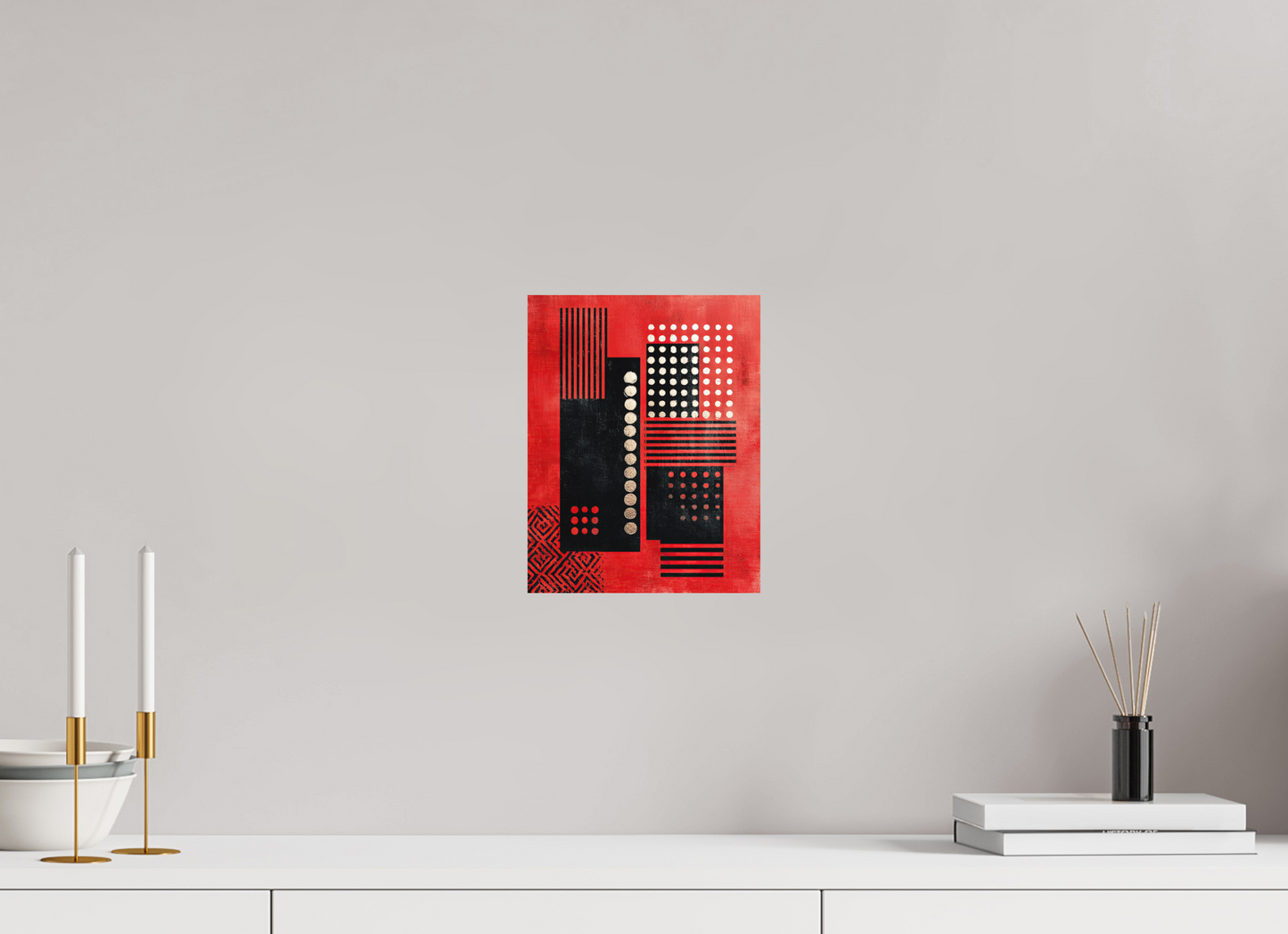 8 x 10.2″, Photo Print on Aluminum Backing Abstract Barcode