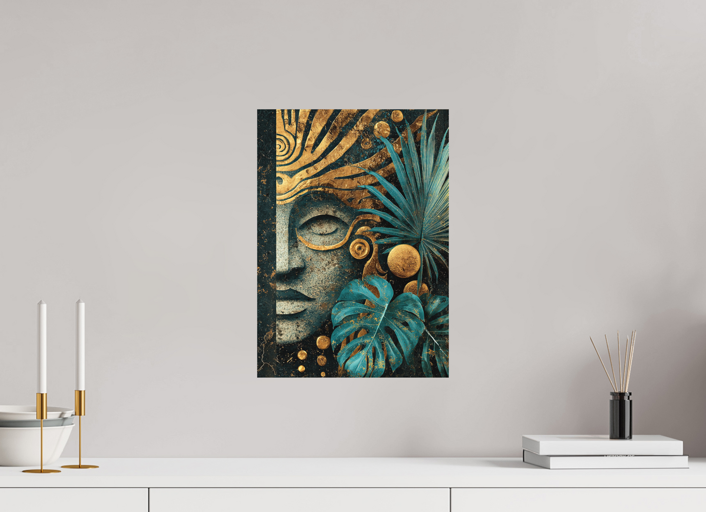 12 x 16.8″, Photo Print on Aluminum Backing Ancient Face 2