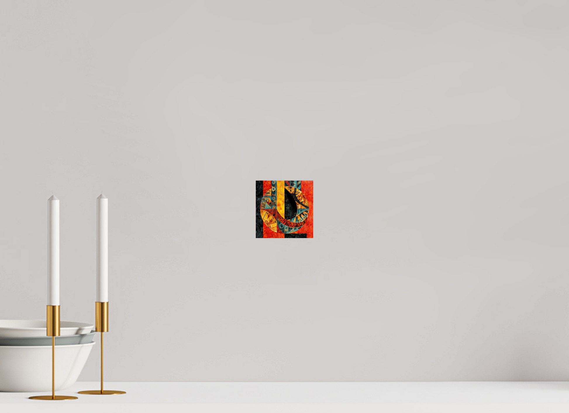 4 x 4″, Fine Art Print On Aluminum Dibond Tribal Circle 1