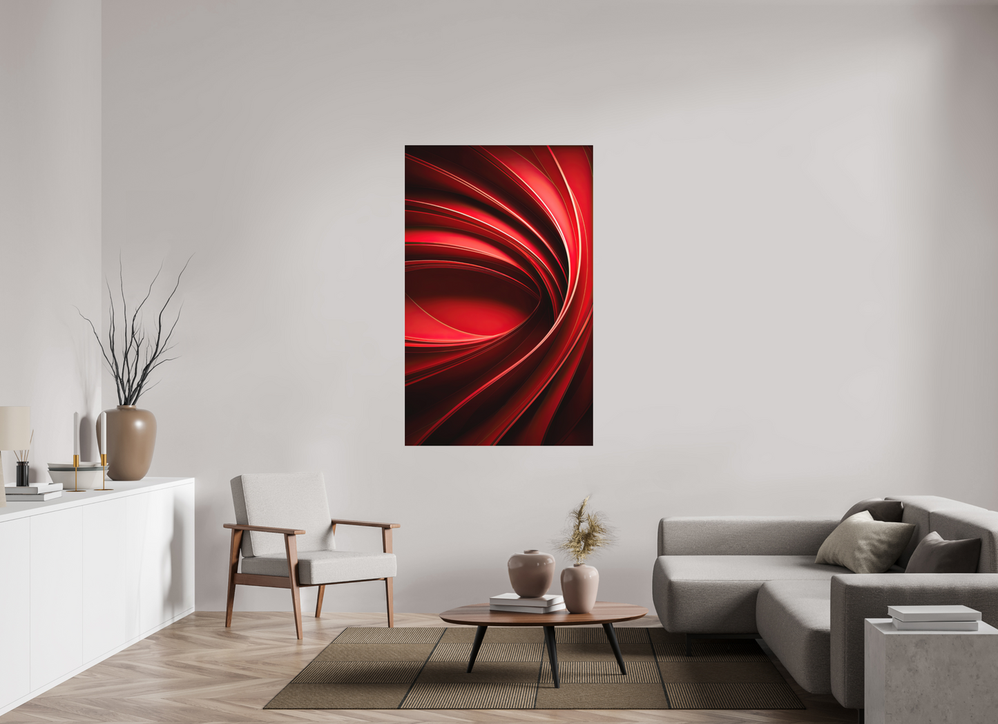 39 x 62.3″, Photo Print on Aluminum Backing Red Eye