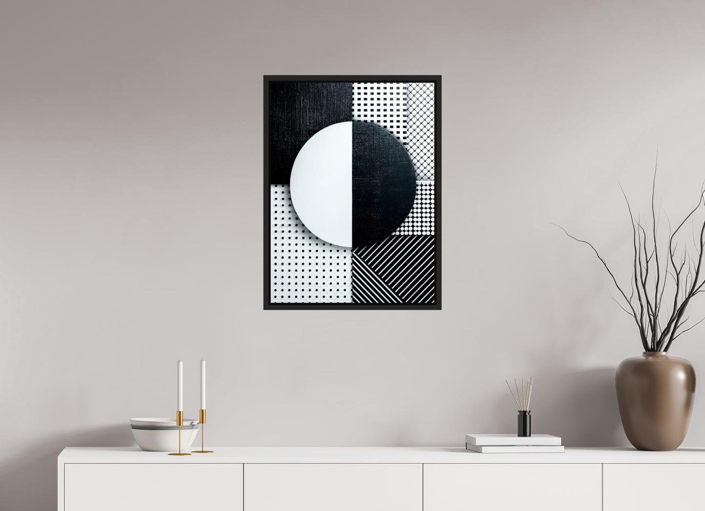 20 x 26.9″, Fine Art Print on Aluminum Dibond with Boarder Black & White 3