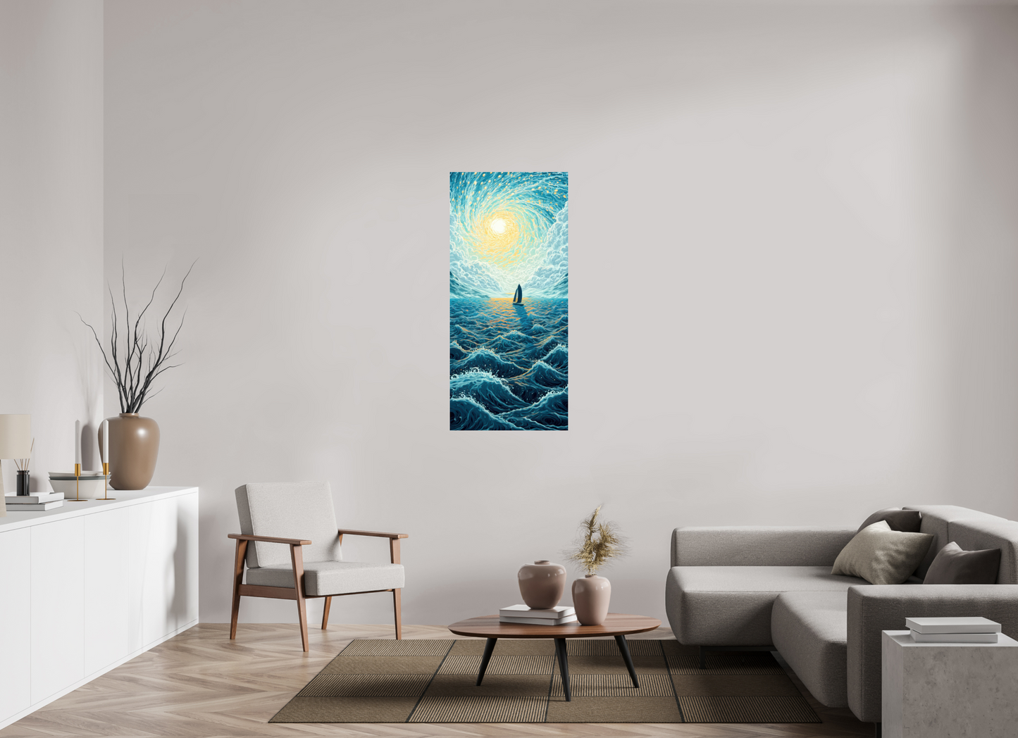 24 x 52.5″, Fine Art Print On Aluminum Dibond Sail to the Sun