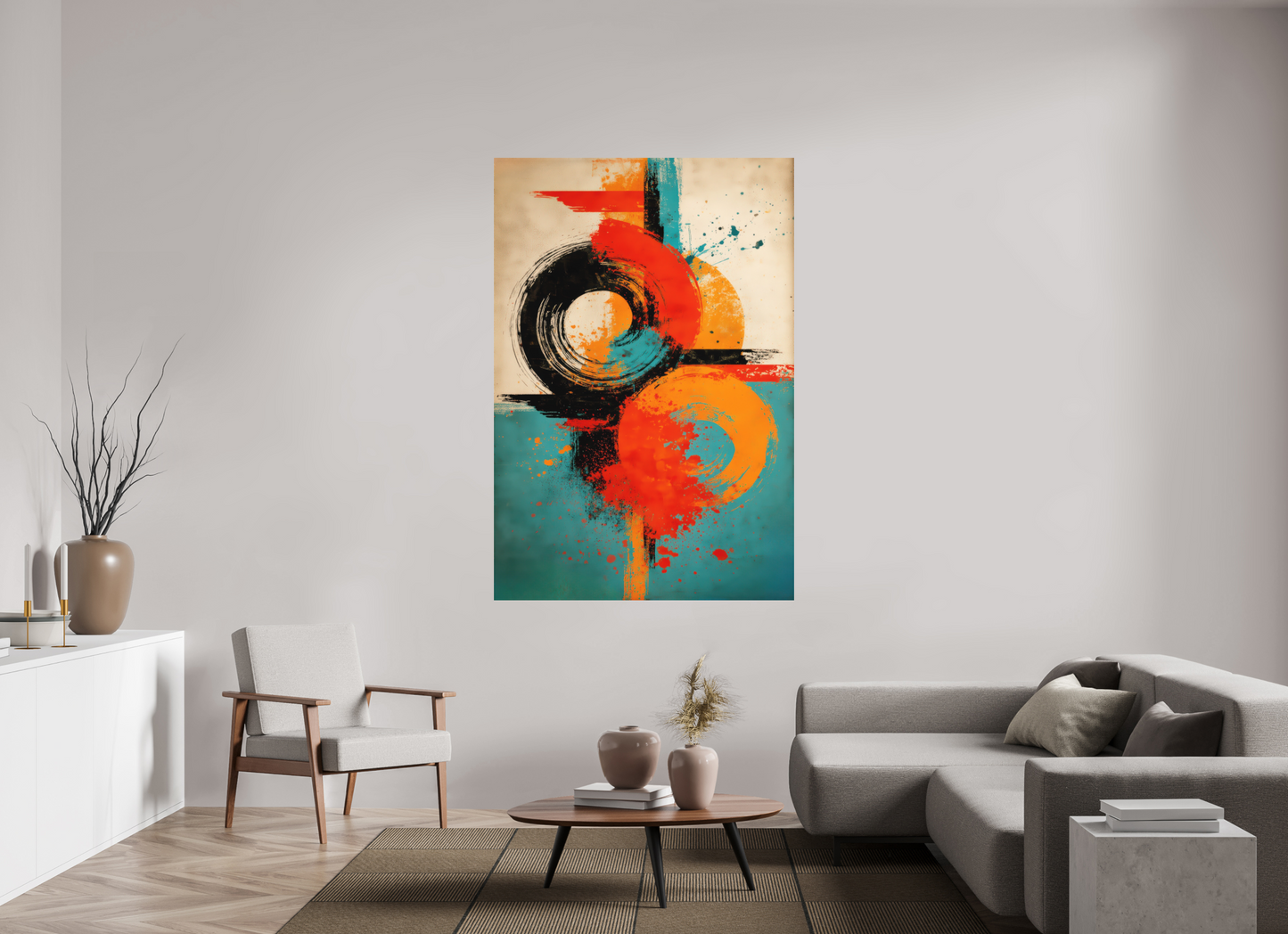 47 x 69.3″, Photo Print on Aluminum Backing Abstract Traffic Sign