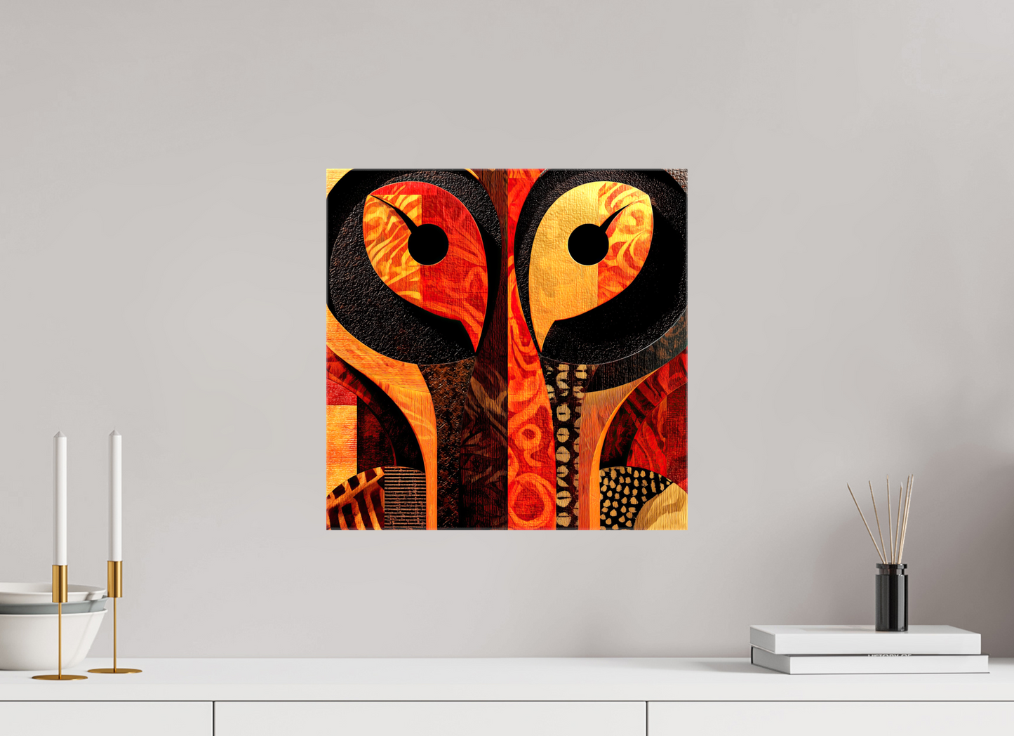 15 x 15″, Glossy Canvas Abstract Cutout 3