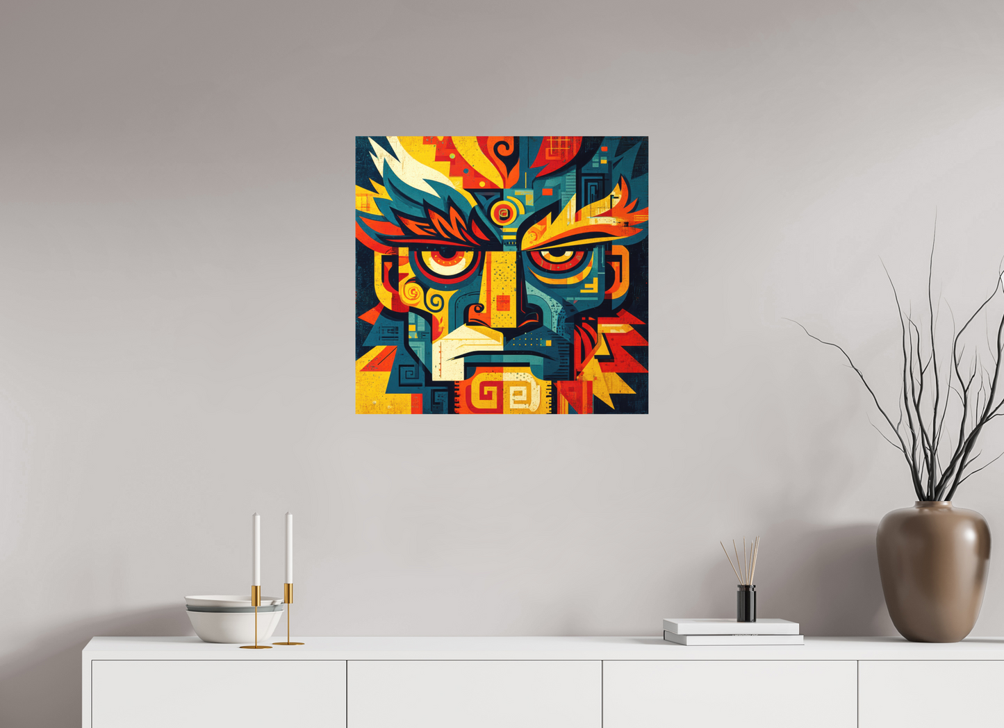 25.3 x 24″, Photo Print on Aluminum Backing Urban Tribal 3