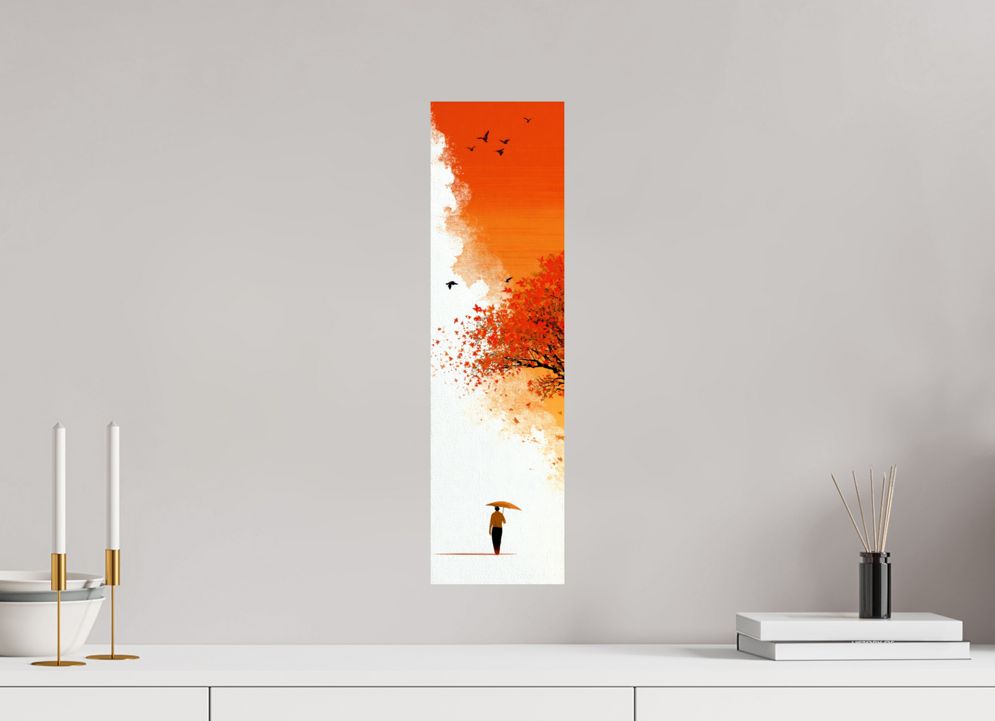 6 x 21.6″, Fine Art Print On Aluminum Dibond Autumn Walk