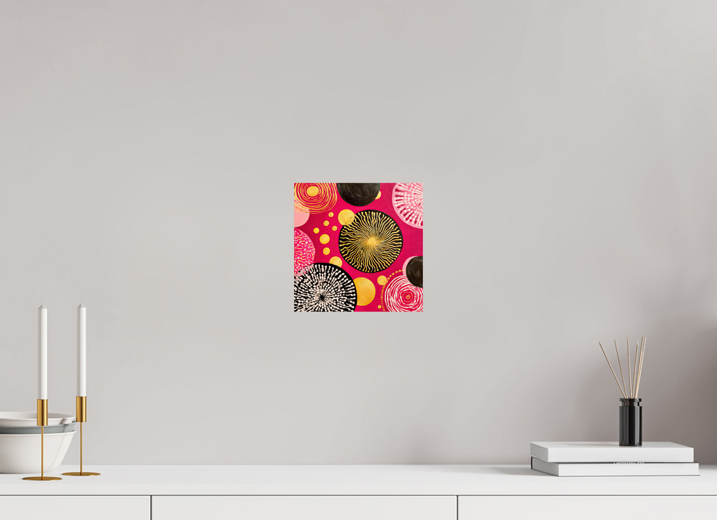 8 x 8″, Fine Art Print On Aluminum Dibond Spores