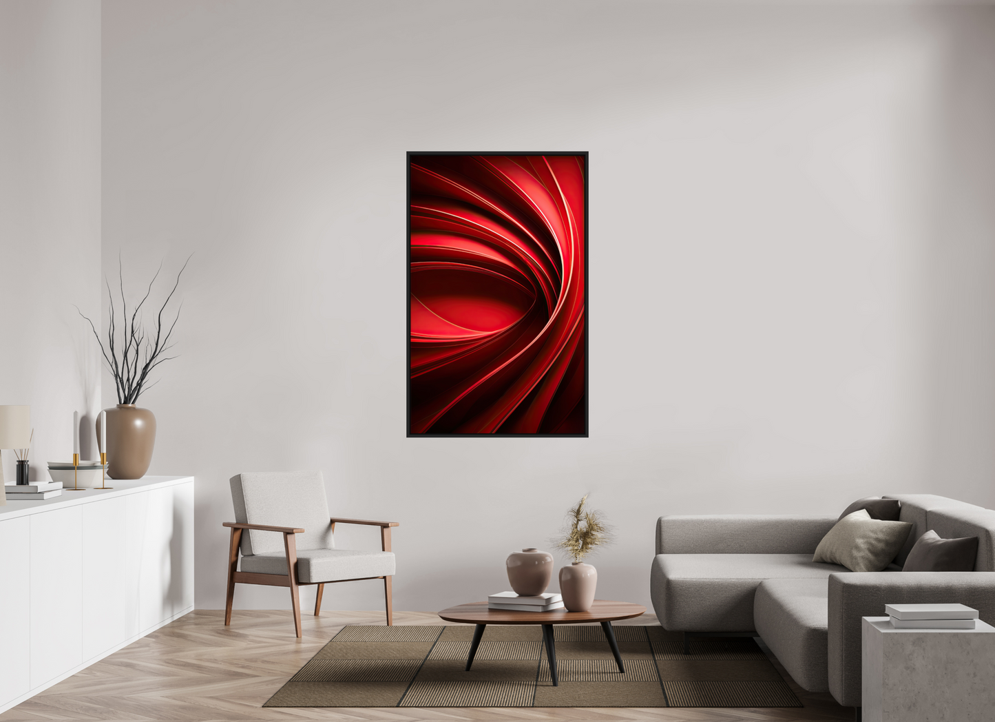36 x 57.5″, Fine Art Print on Aluminum Dibond with Boarder Red Eye