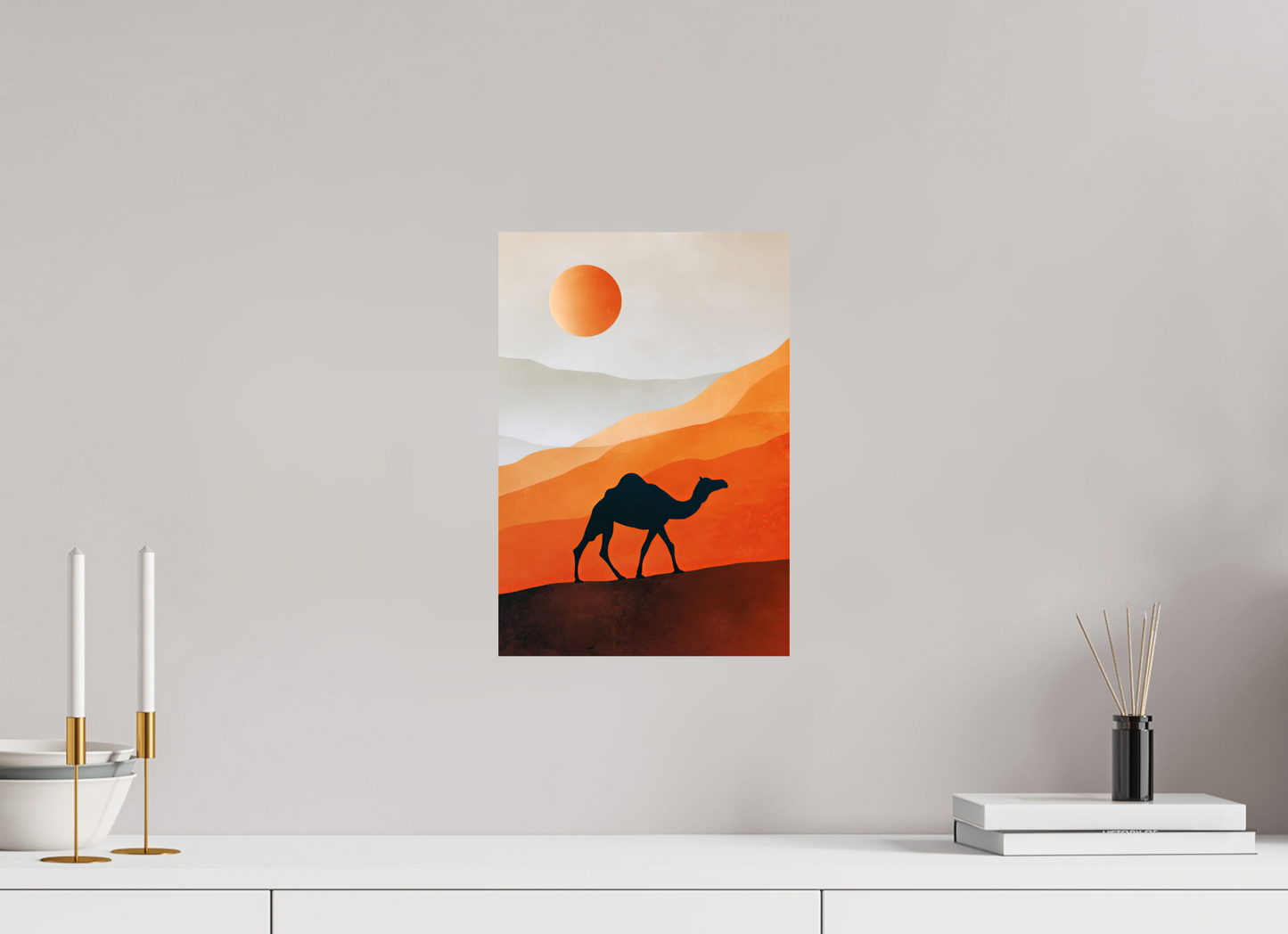 10 x 14.6″, Fine Art Print On Aluminum Dibond Camel