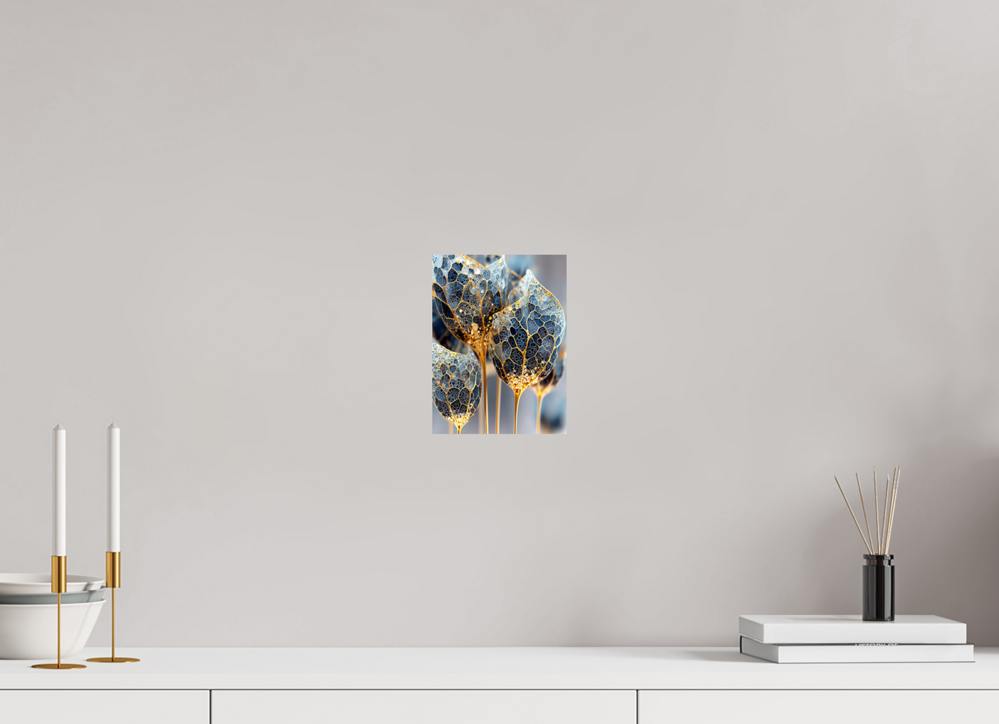 6 x 8″, Fine Art Print On Aluminum Dibond Luxury Glass Flowers