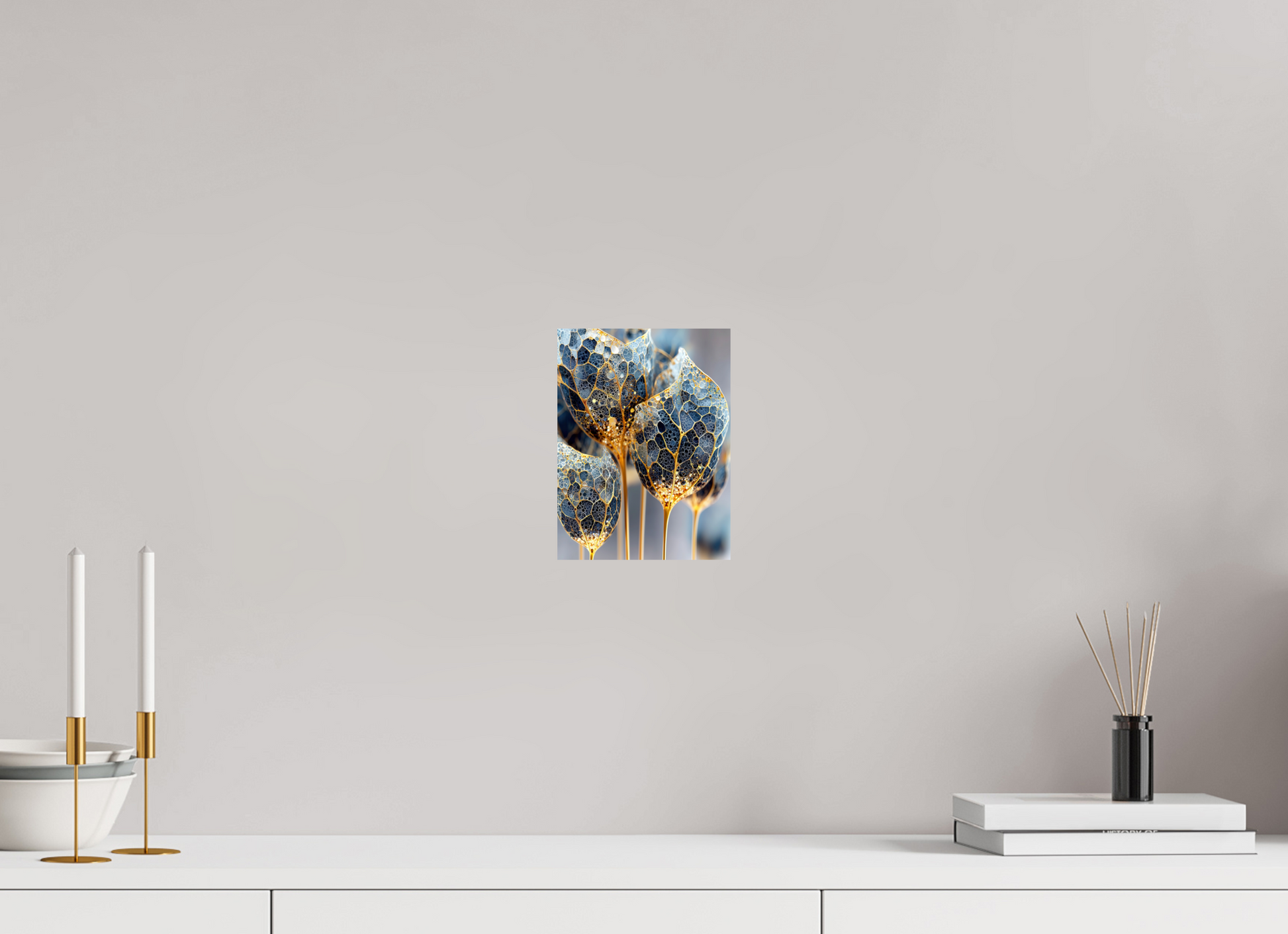 6 x 8″, Fine Art Print On Aluminum Dibond Luxury Glass Flowers