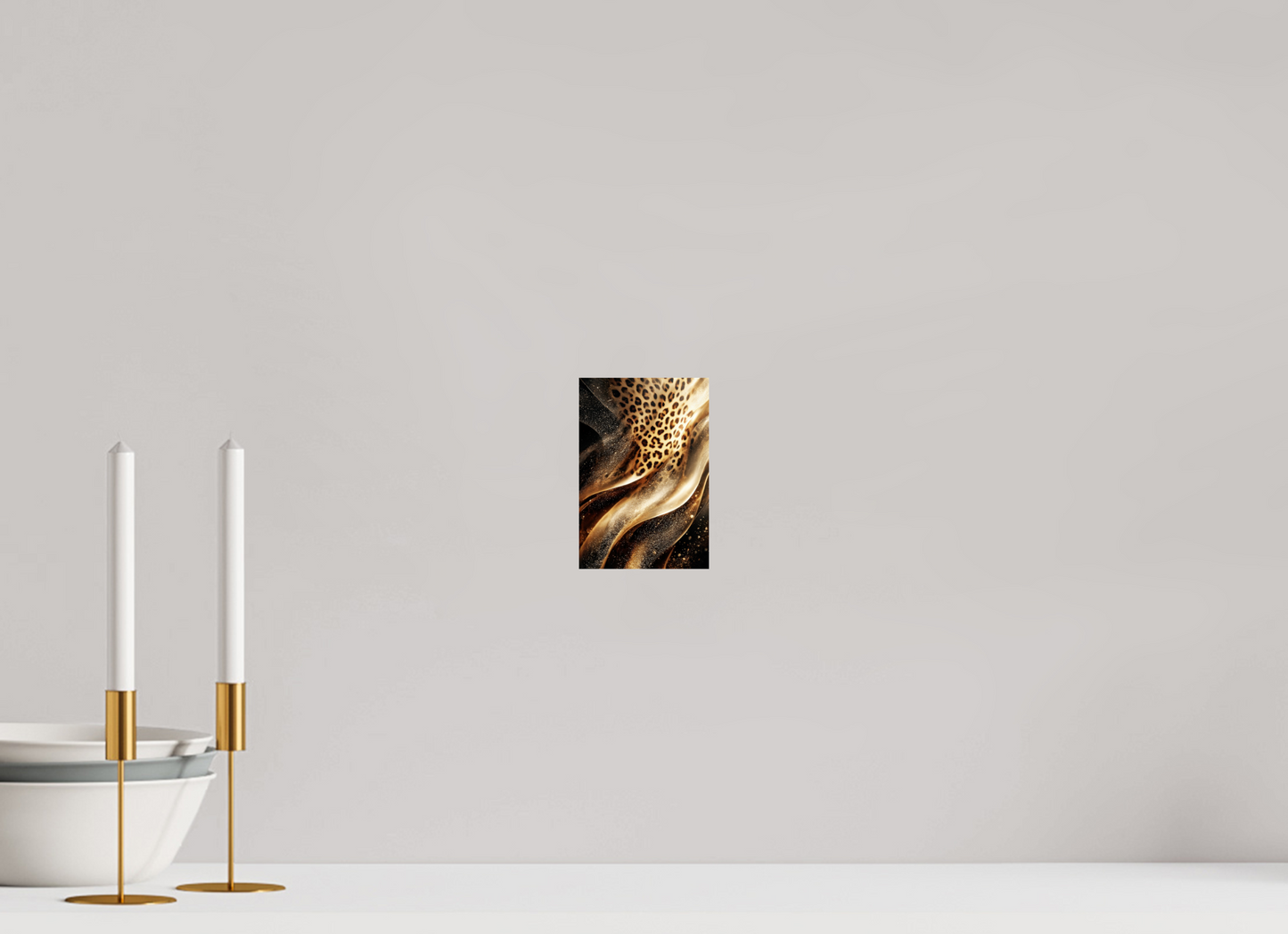 4 x 5.9″, Fine Art Print On Aluminum Dibond Leopard Swirl