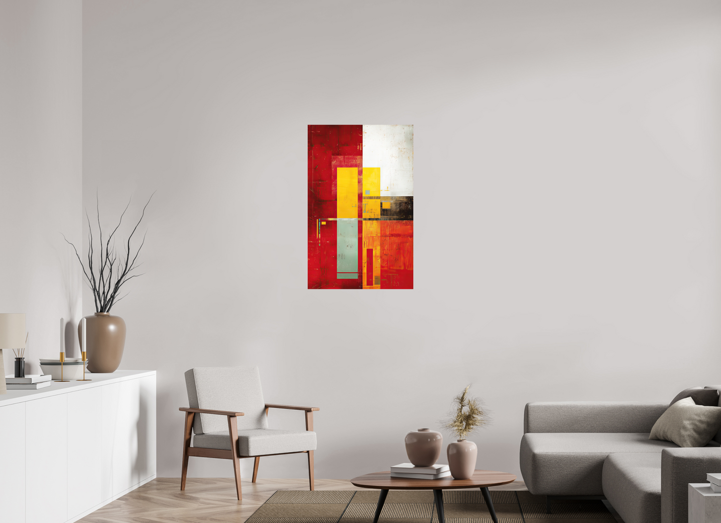 24 x 37.4″, Photo Print on Aluminum Backing Modern Rectangle