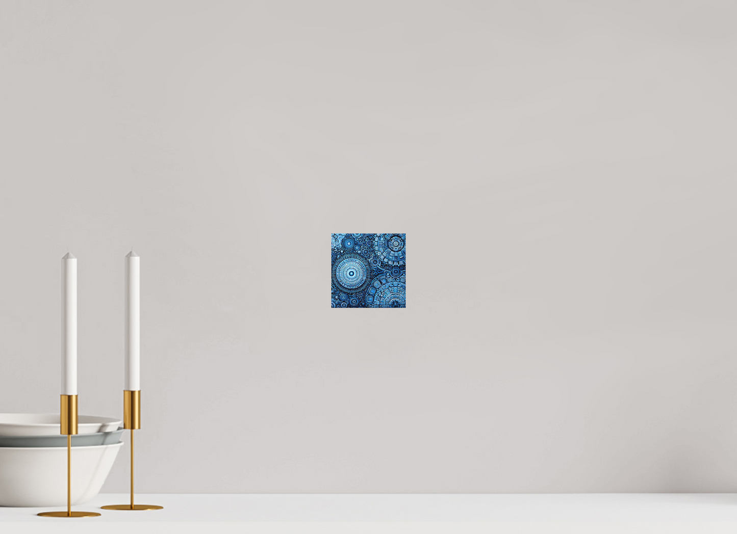4 x 4″, Photo Print on Aluminum Backing Ancient Blue