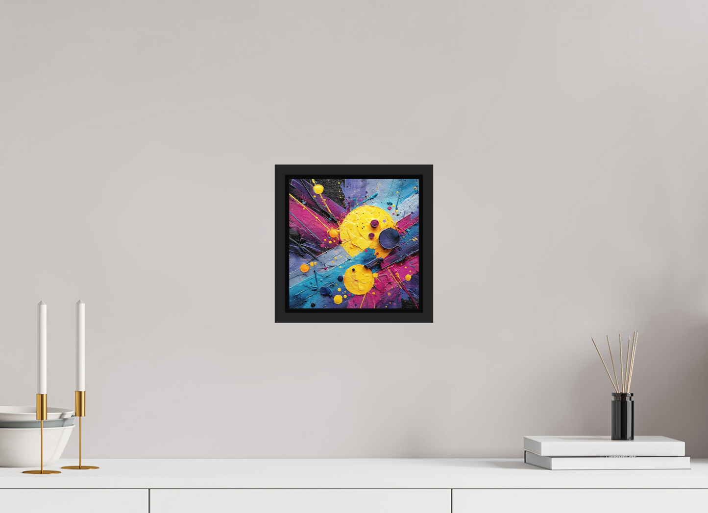 8 x 8″, Photo Print on Aluminum Backing with boarder Color Blast