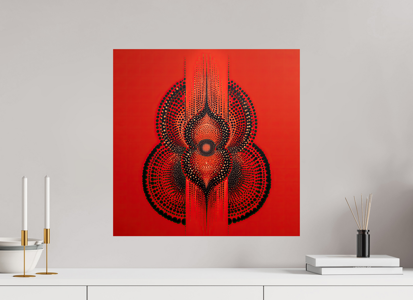 20 x 20″, Fine Art Print On Aluminum Dibond Abstract Gourd