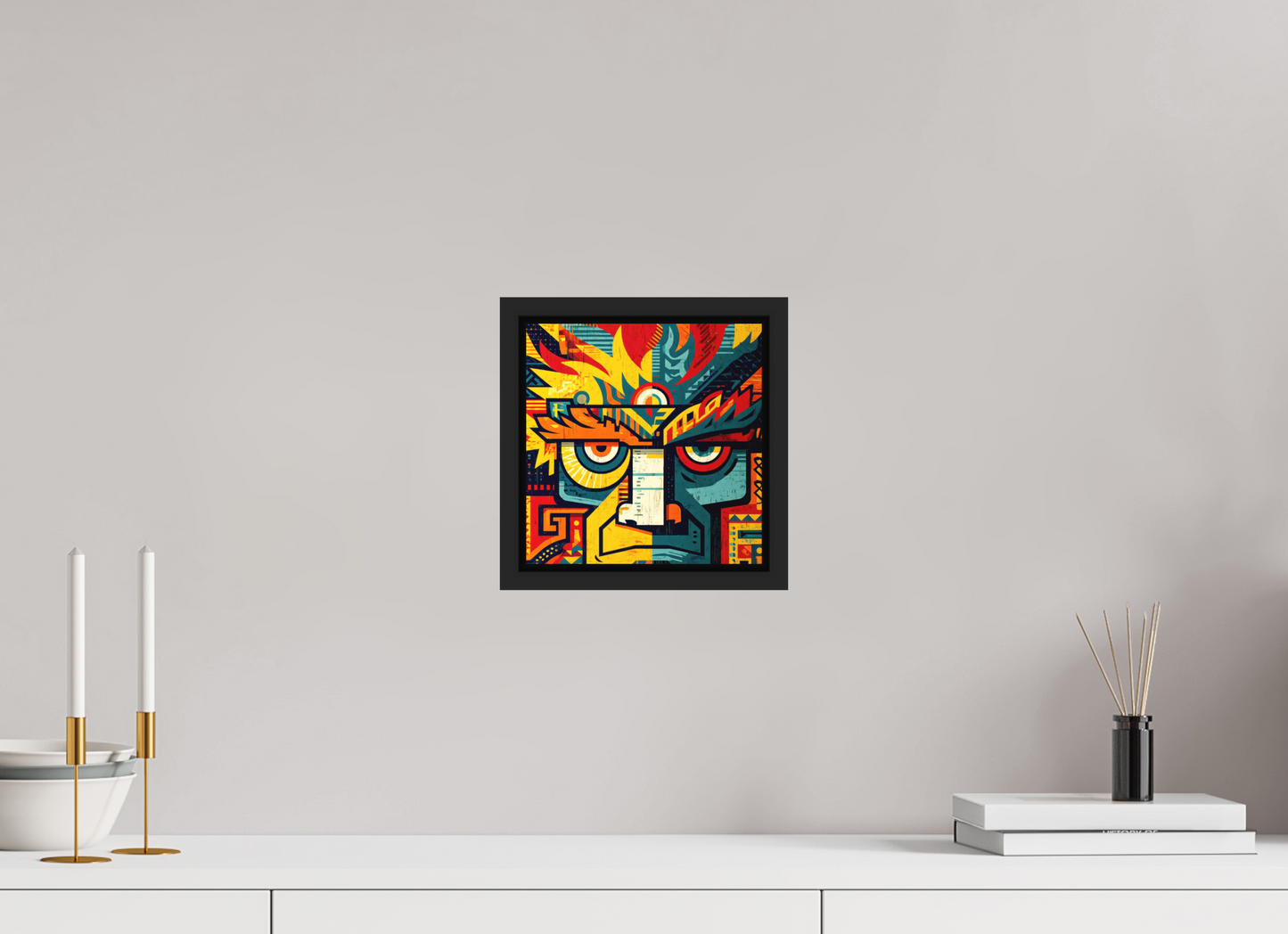 8 x 8.1″, Photo Print on Aluminum Backing with boarder Urban Tribal 2