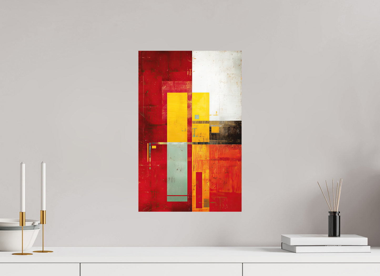 12 x 18.7″, Photo Print on Aluminum Backing Modern Rectangle