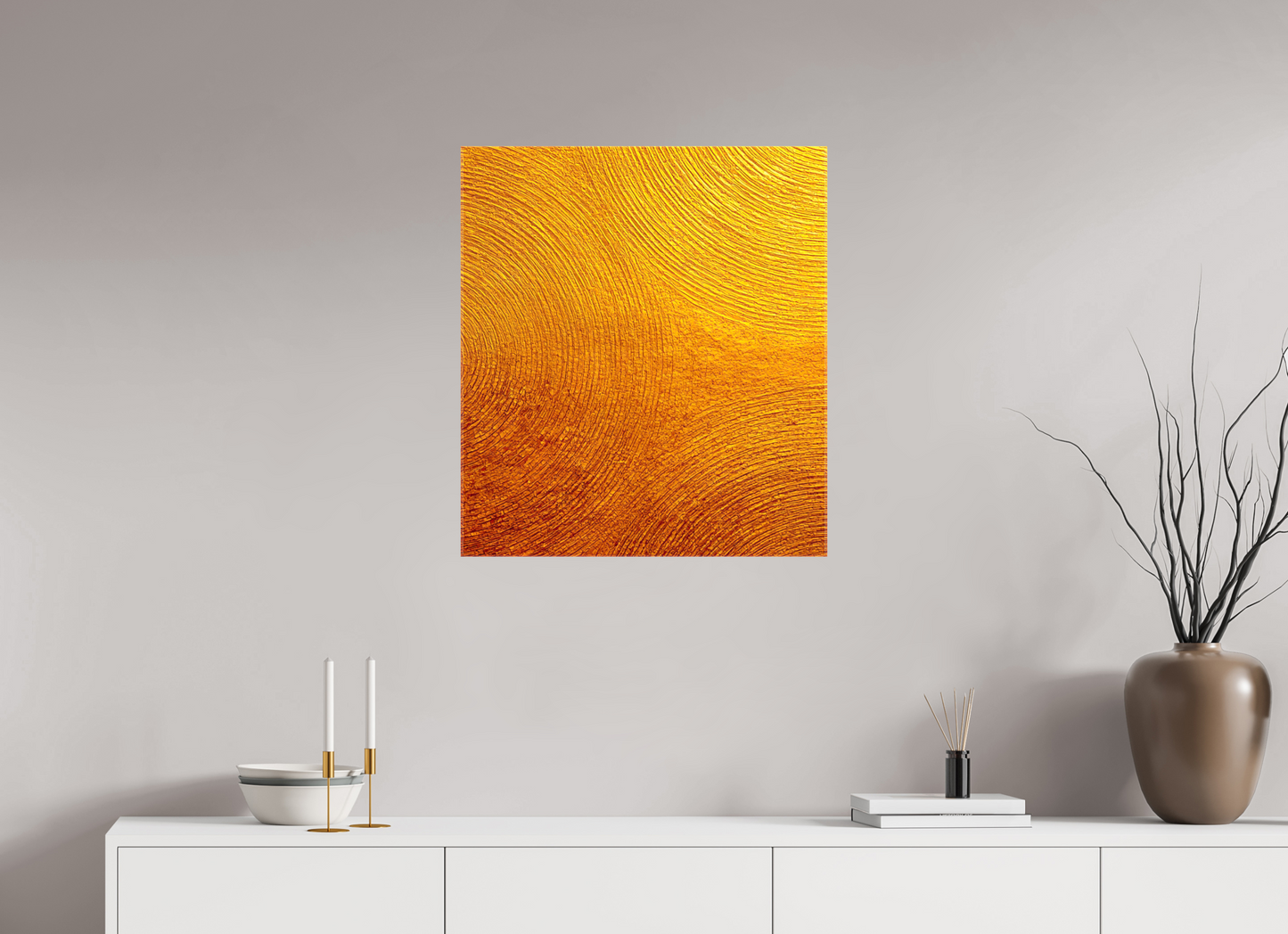 24 x 26.9″, Glossy Canvas Desert Circles