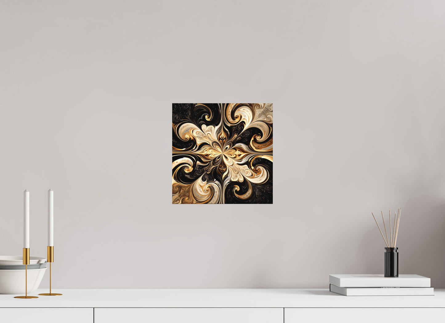 10 x 10″, Photo Print on Aluminum Backing Coffee & Cream