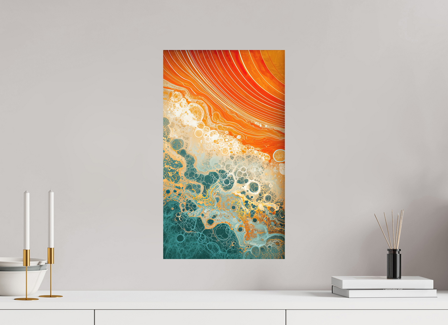12 x 20.6″, Photo Print on Aluminum Backing Abstract Desert Beach