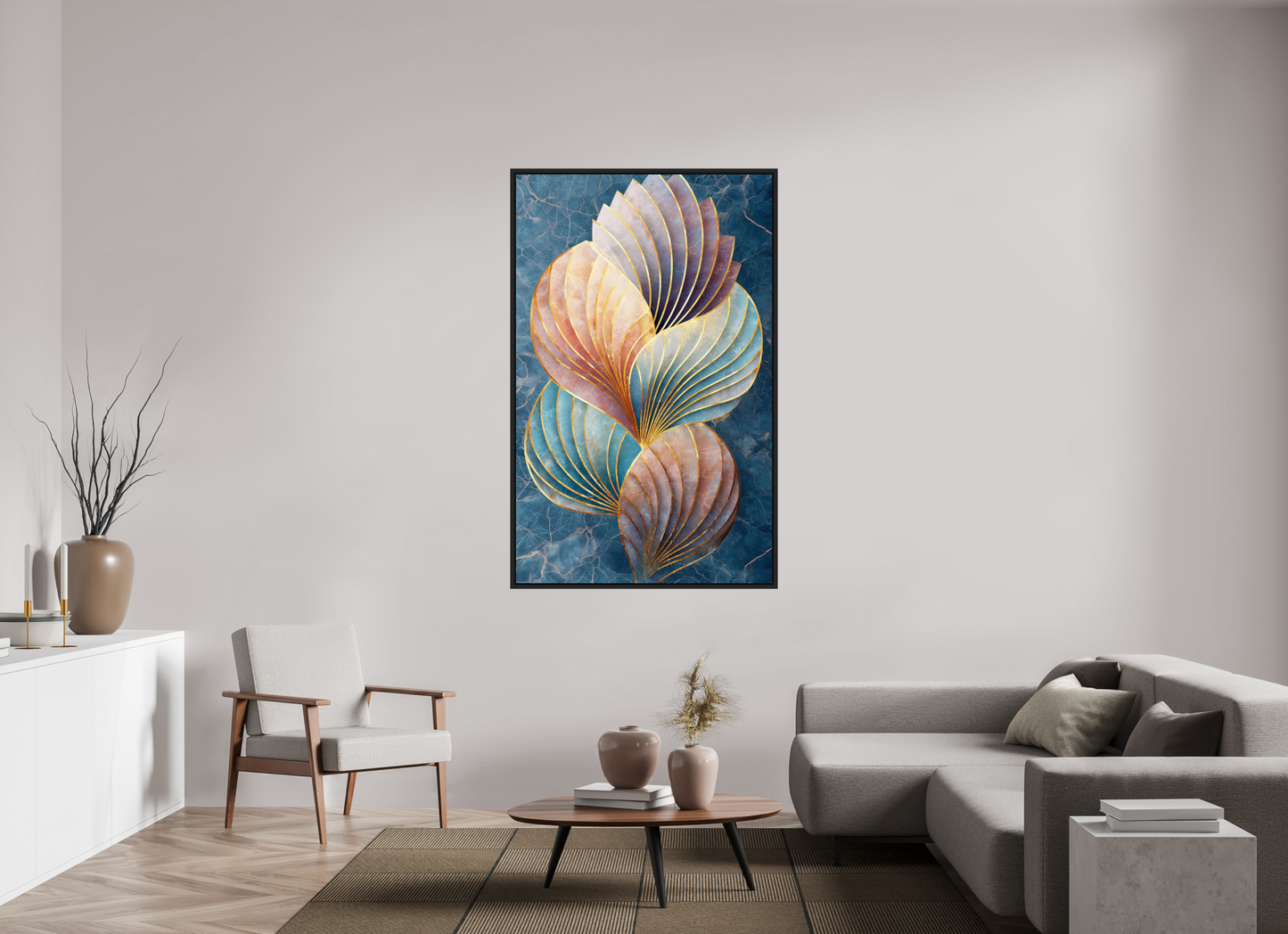 40 x 63.9″, Fine Art Print on Aluminum Dibond with Boarder Shells