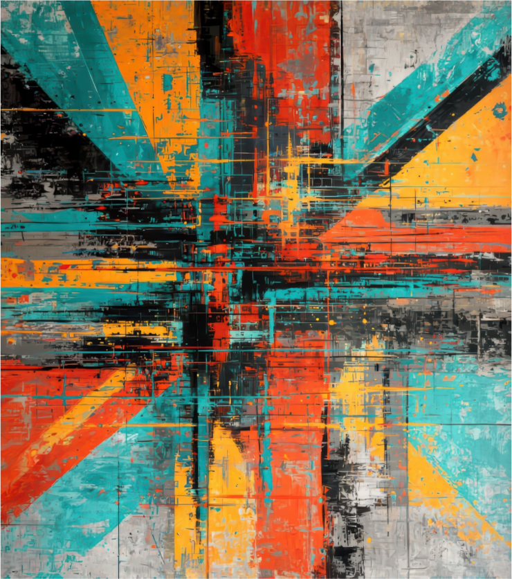 Main image Abstract Paint Lines