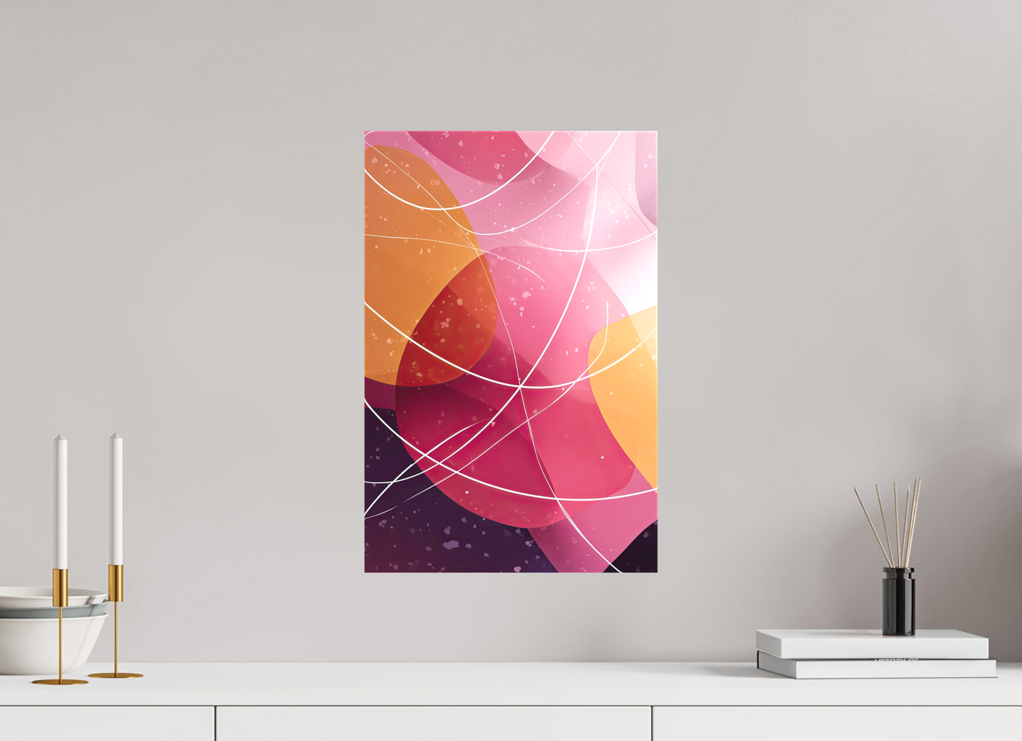 12 x 18.3″, Textile on Canvas Lava Lamp