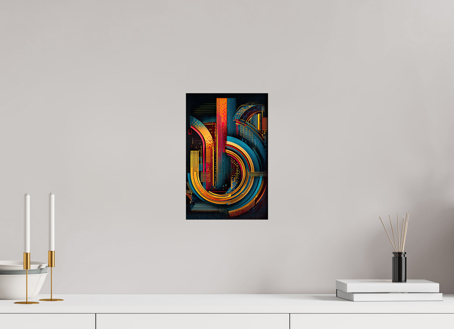 8 x 12.3″, Fine Art Print On Aluminum Dibond Abstract Jazz