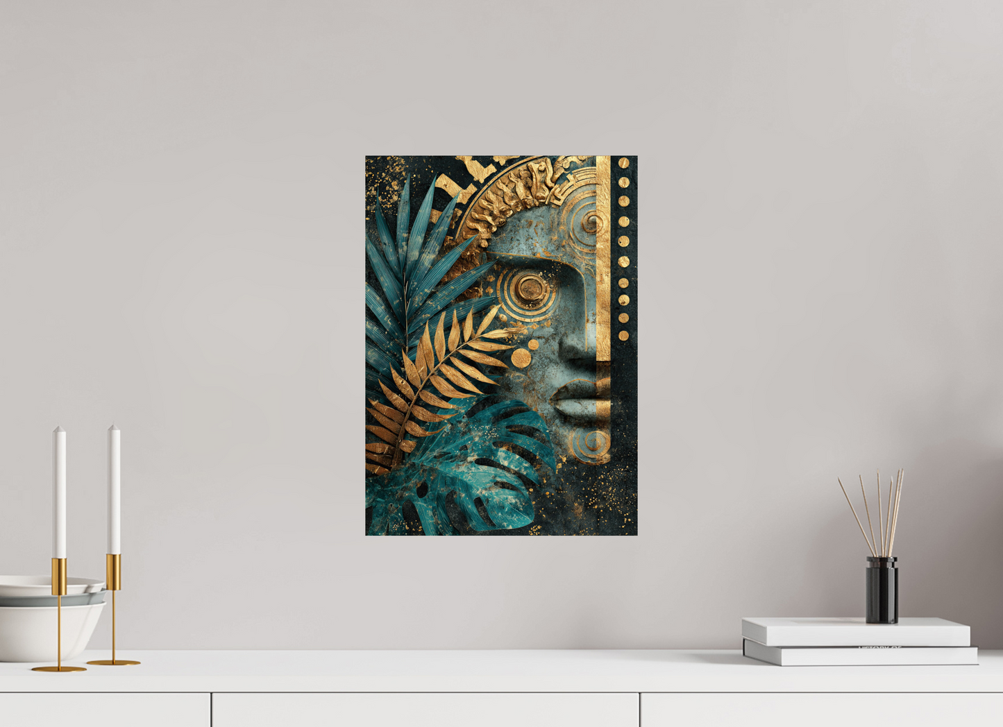 12 x 16.8″, Fine Art Print On Aluminum Dibond Ancient Face 1