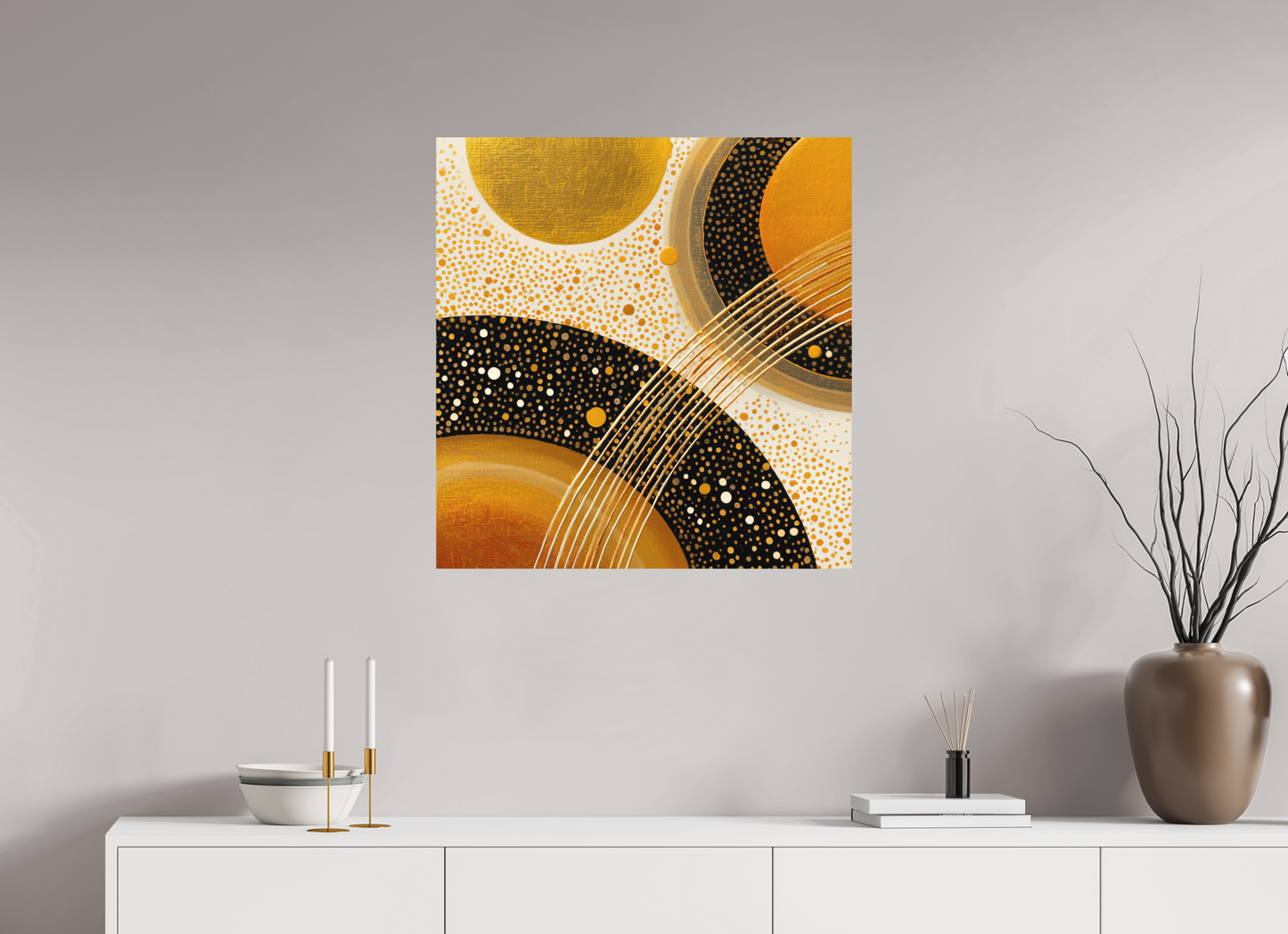 28 x 29.1″, Photo Print on Aluminum Backing Gold Embryo
