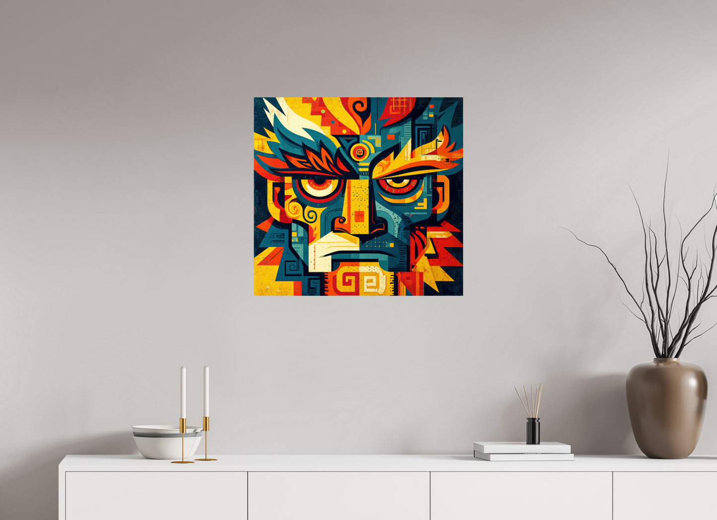 25.3 x 24″, Fine Art Print On Aluminum Dibond Urban Tribal 3