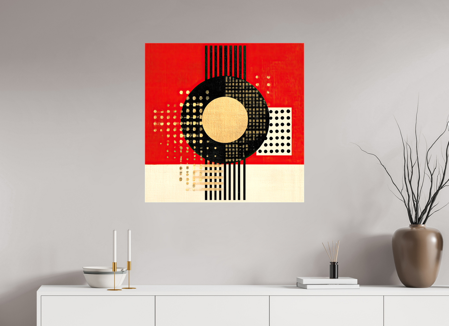 30 x 30″, Glossy Canvas Vinyl