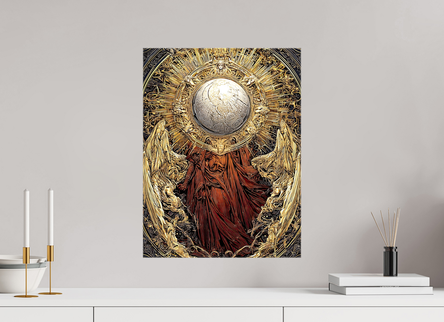 15 x 20″, Glossy Canvas Abstract Angel