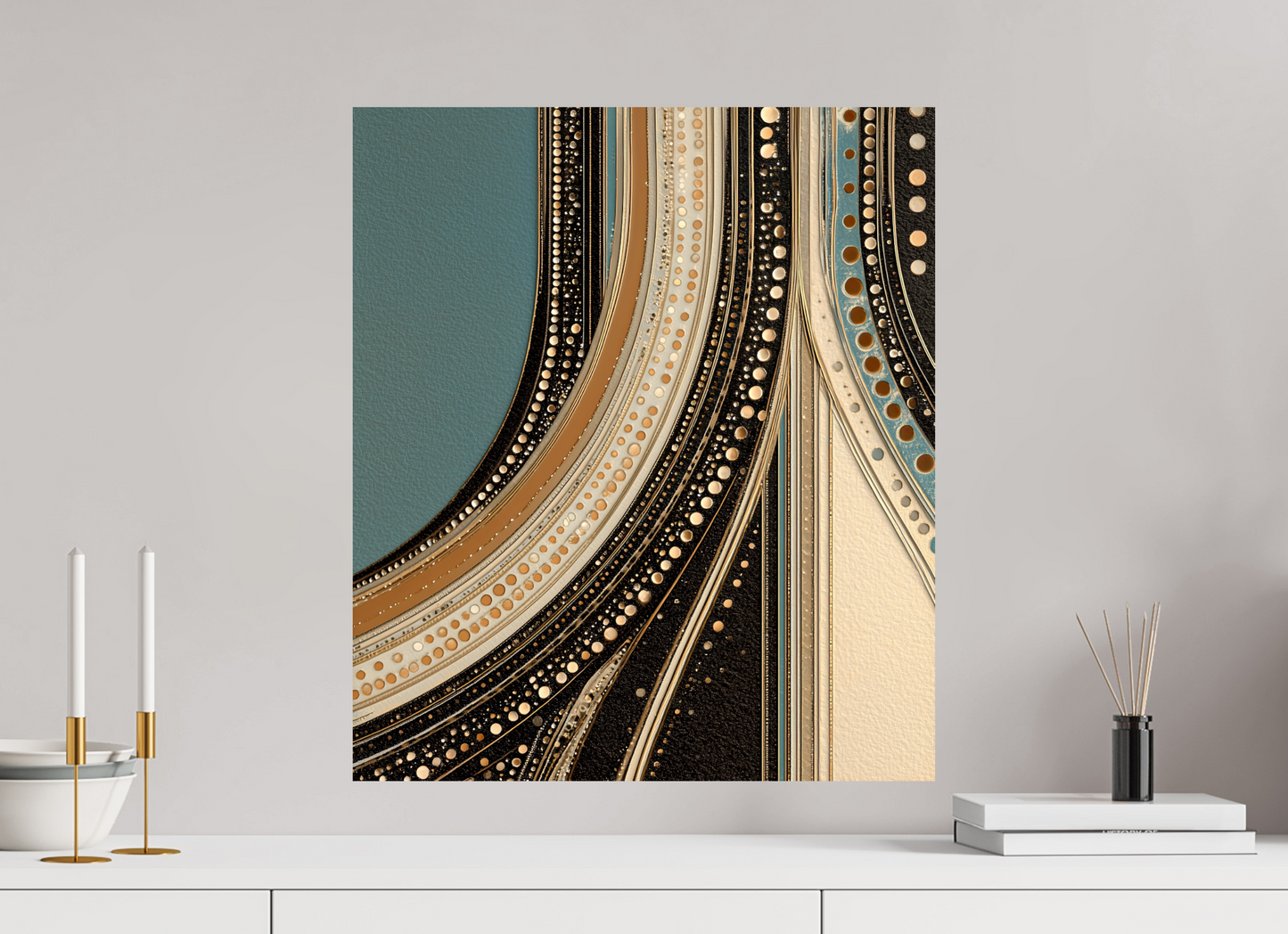20 x 23.1″, Fine Art Print On Aluminum Dibond Flow