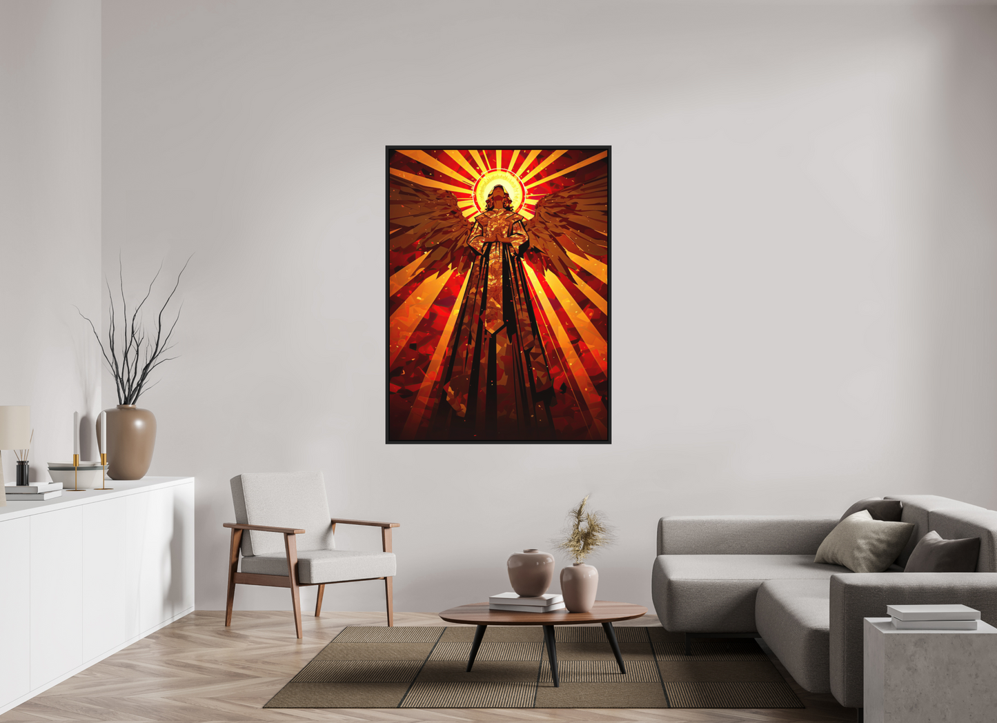 45 x 60″, Photo Print on Aluminum Backing with boarder Angel