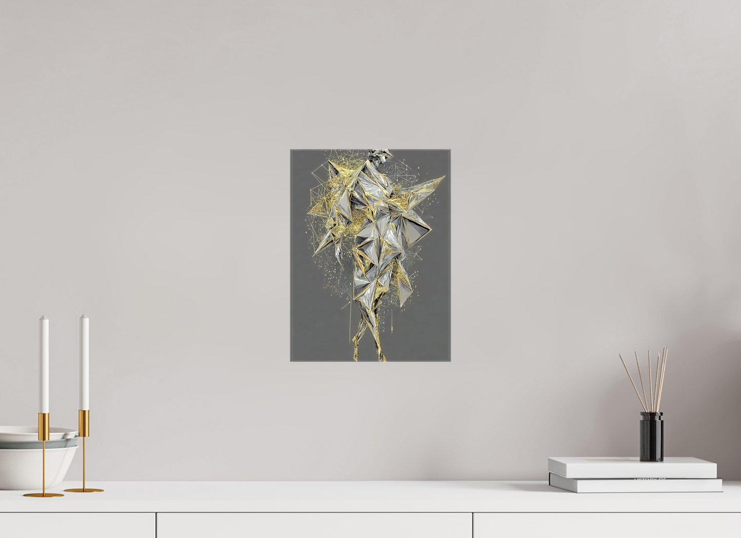 9 x 12″, Glossy Canvas Abstract Man