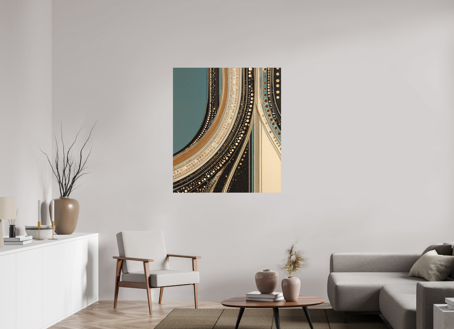 39 x 45.2″, Photo Print on Aluminum Backing Flow