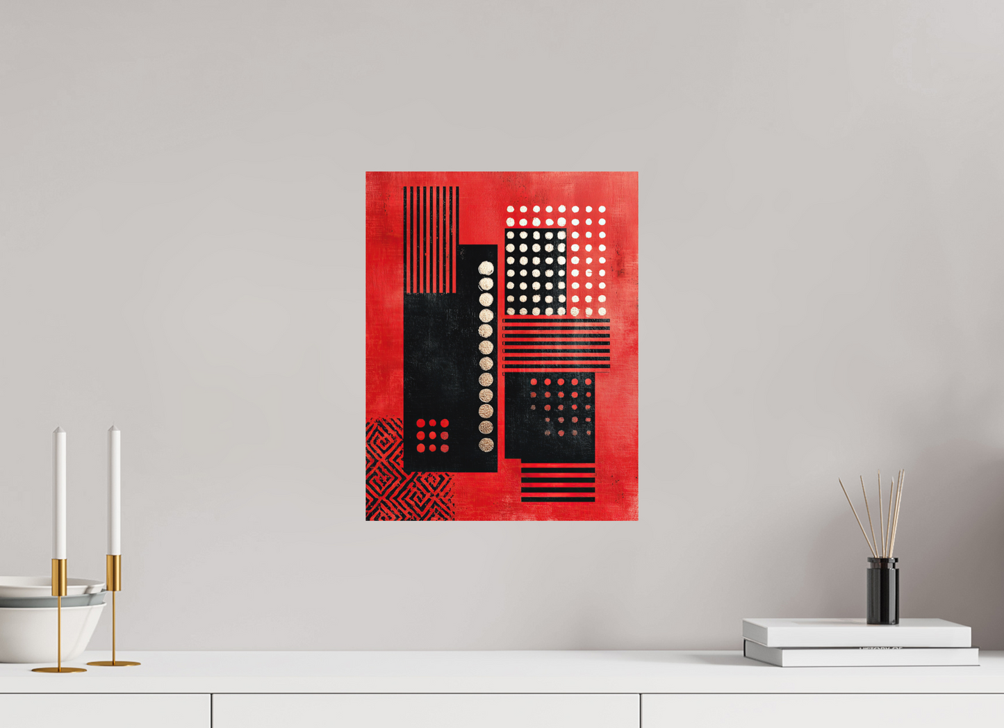 12 x 15.4″, Photo Print on Aluminum Backing Abstract Barcode