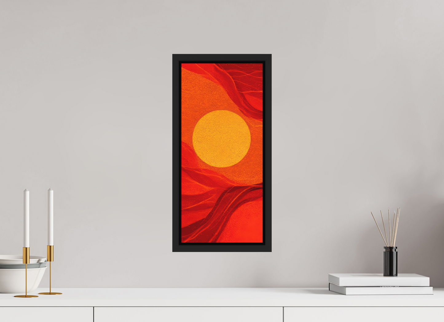8 x 17.6″, Photo Print on Aluminum Backing with boarder Abstract Desert Eye