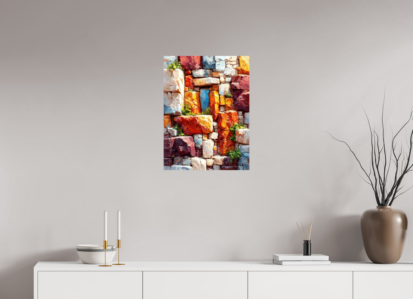 18 x 24″, Fine Art Print On Aluminum Dibond Desert Rocks