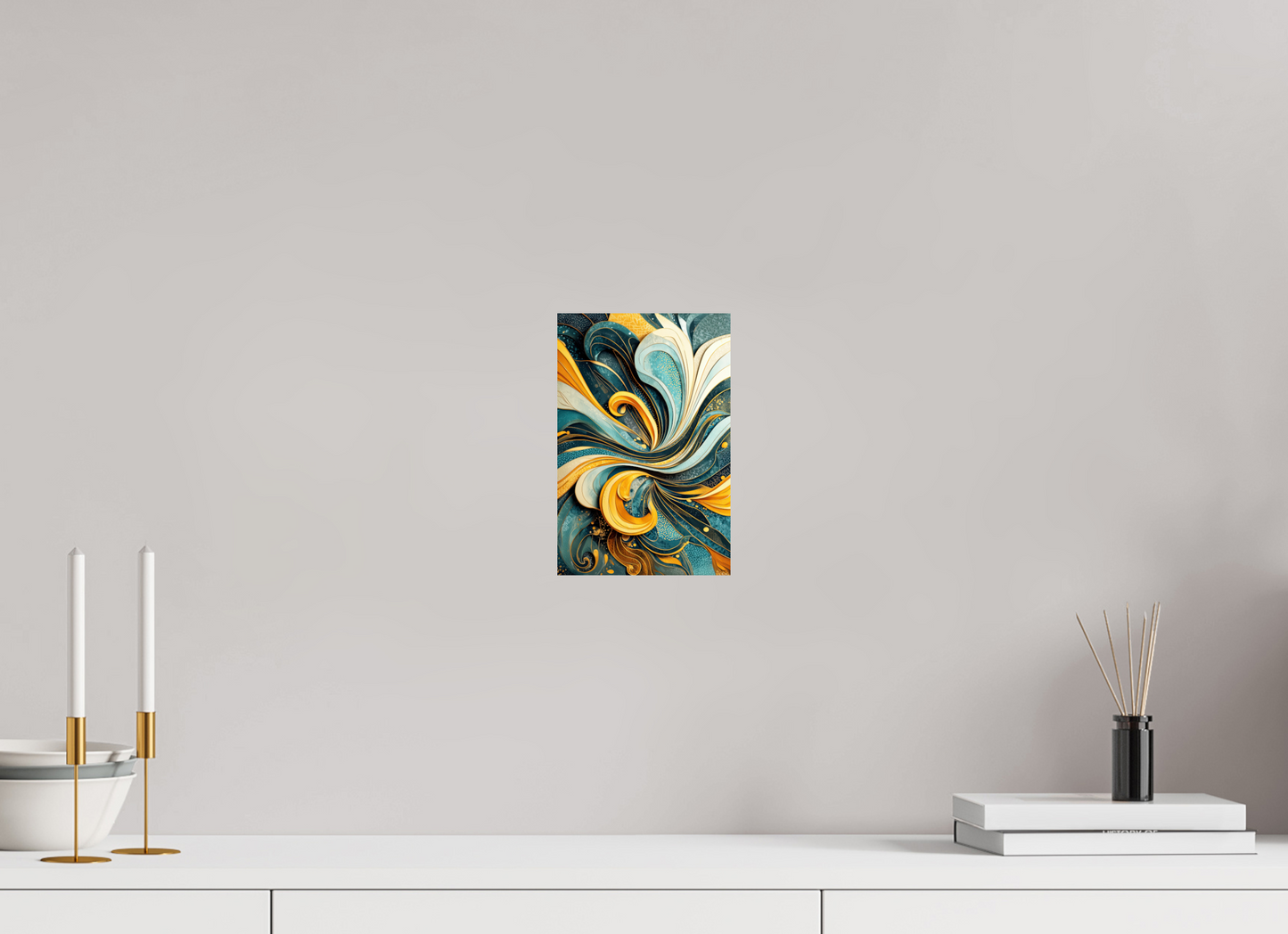6 x 9.1″, Fine Art Print On Aluminum Dibond Abstract Swirl