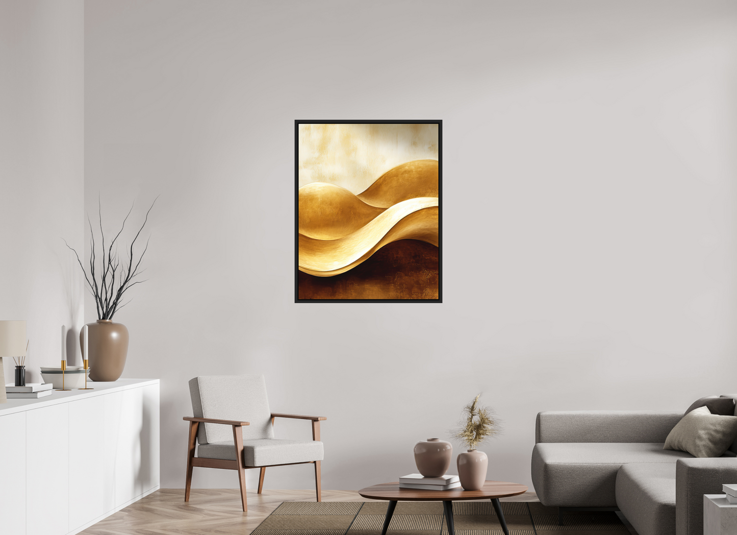31 x 38.8″, Photo Print on Aluminum Backing with boarder Gold Dunes