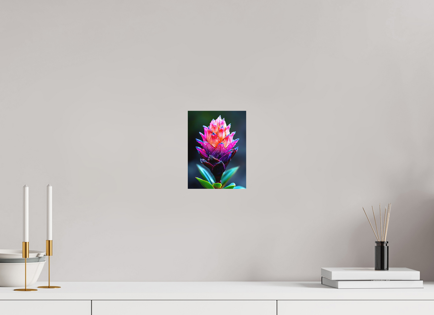 6 x 8″, Photo Print on Aluminum Backing Tropical Pinecone Flower