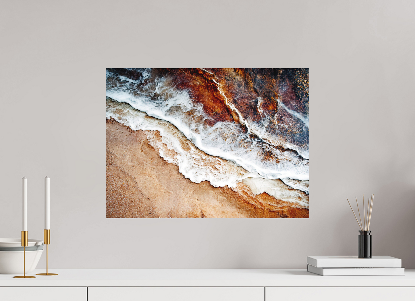 21.7 x 16″, Photo Print on Aluminum Backing Desert Water